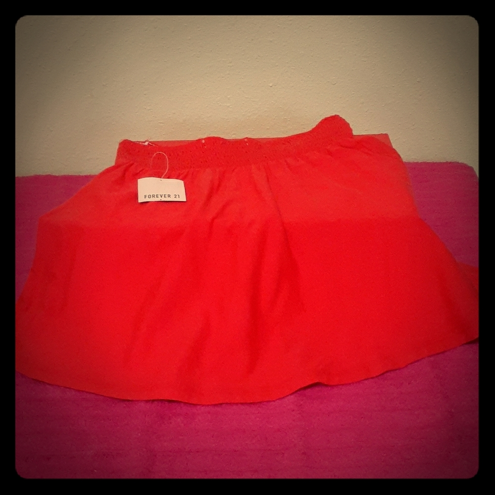 Red skirt